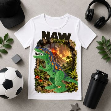 Dinoszaurusz mintás gyerek póló - Noel's Animal World