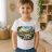 Dinoszaurusz mintás gyerek póló fiú modellen - Noel's Animal World