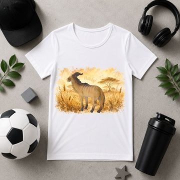 Jávorantilop mintás gyerek póló - Noel's Animal World