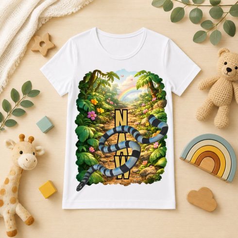 Kígyó mintás gyerek póló - Noel's Animal World