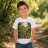 Kígyó mintás gyerek póló fiú modellen - Noel's Animal World