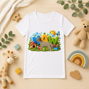Kutya mintás gyerek póló - Noel's Animal World