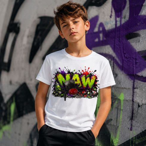 Légy mintás gyerek póló fiú modellen - Noel's Animal World