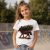 Ló mintás gyerek póló lány modellen - Noel's Animal World