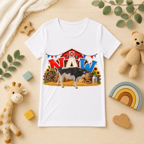 Tehén mintás gyerek póló - Noel's Animal World